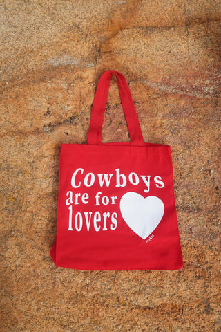 Cowboys Are For Lovers Tote Bag